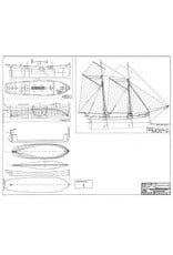 MBT Two-masted sloop - Construction Drawing Scale 1 : 44 (10.03.032)