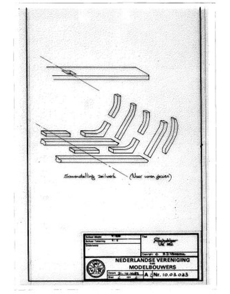 MBT Schokker "UK 112" (late 19th century) - Construction Drawing Scale 1 : 40 (10.03.033)