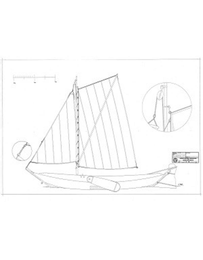 MBT CD-Zuiderzee punter; drawings in PDF format, and information - Construction drawing Scale 1:10 (10.03.040A)