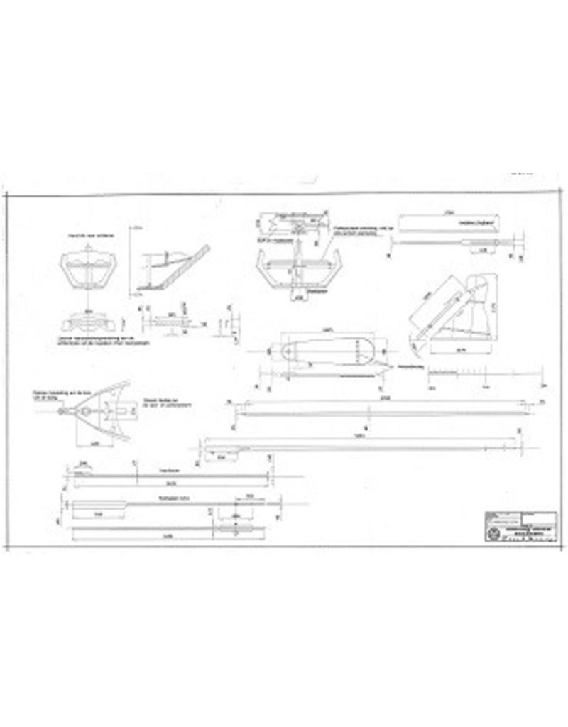 MBT CD-Zuiderzee punter; drawings in PDF format, and information - Construction drawing Scale 1:10 (10.03.040A)