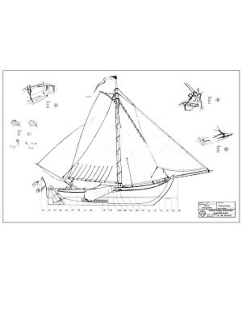 MBT Botter "Margaretha" - Building Drawing Scale 1 : 25 (10.03.042)