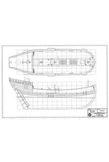 MBT Herring Buss 1598, according to specifications 1597 - Construction Drawing Scale 1 : 50 (10.03.043)