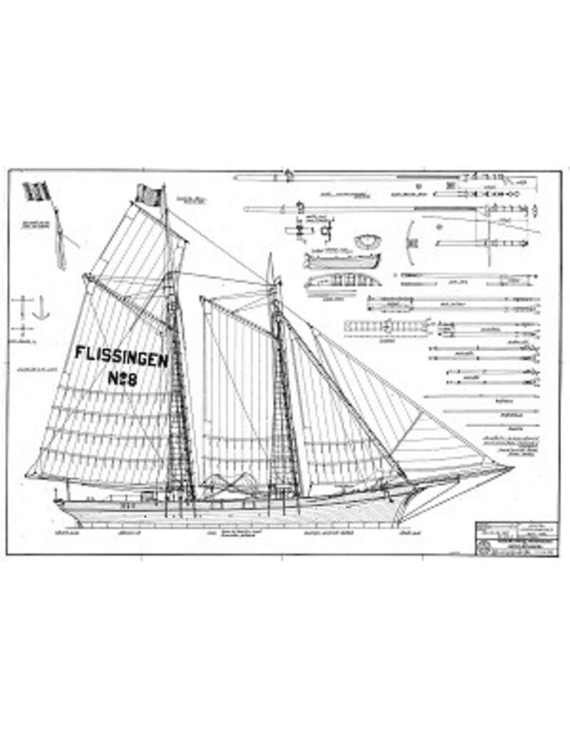 MBT 10.04.002 houten loodsschoener "Vlissingen 8" (ca 1890-1900)