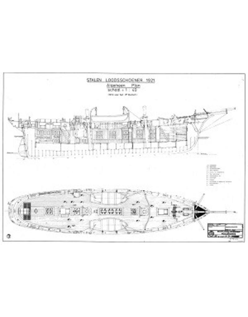 NVM 10.04.004 stalen loodsschoener "Nr. 6" voor het 3e district (1921)