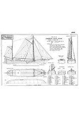 MBT Dumb Wooden Rhine Barge (19th century) - Construction Drawing Scale 1 : 75 (10.05.005)