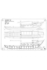 MBT Mayang-Tzi, Chinese river junk circa 1900 – Construction plan, scale 1:24 (10.05.026)