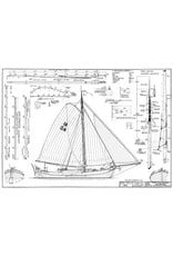MBT Lemsteraak yacht "De Groene Draeck" (1957) - Construction Drawing Scale 1 : 20 (10.06.003)