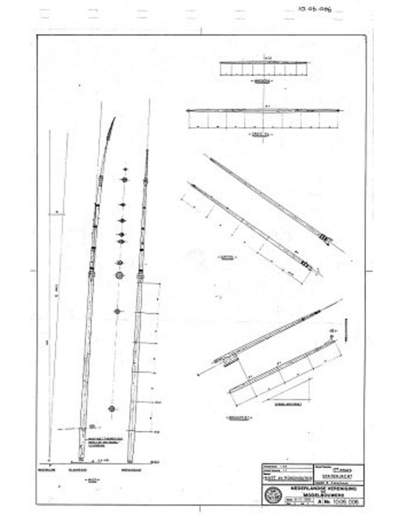 MBT 17th-century state yacht - Building drawing Scale 1 : 40 (10.06.006)