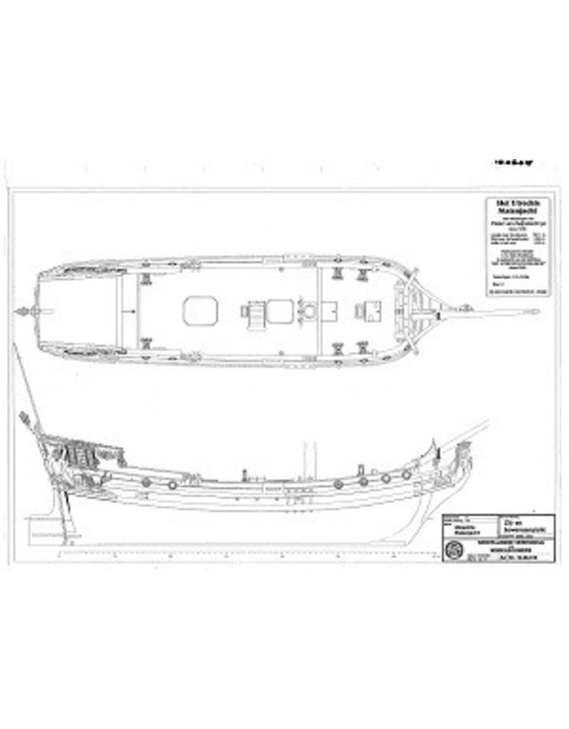 MBT Utrecht State Yacht (1746) - Construction drawing Scale 1:50 (10.06.015)