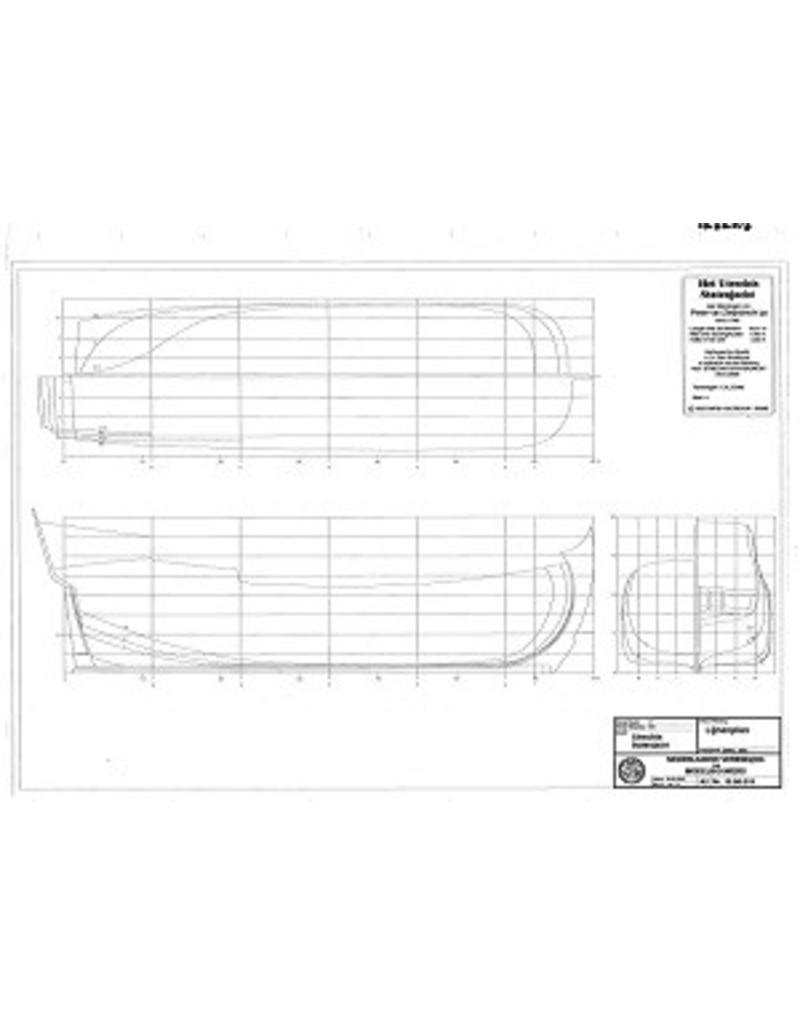 MBT Utrecht State Yacht (1746) - Construction drawing Scale 1:50 (10.06.015)