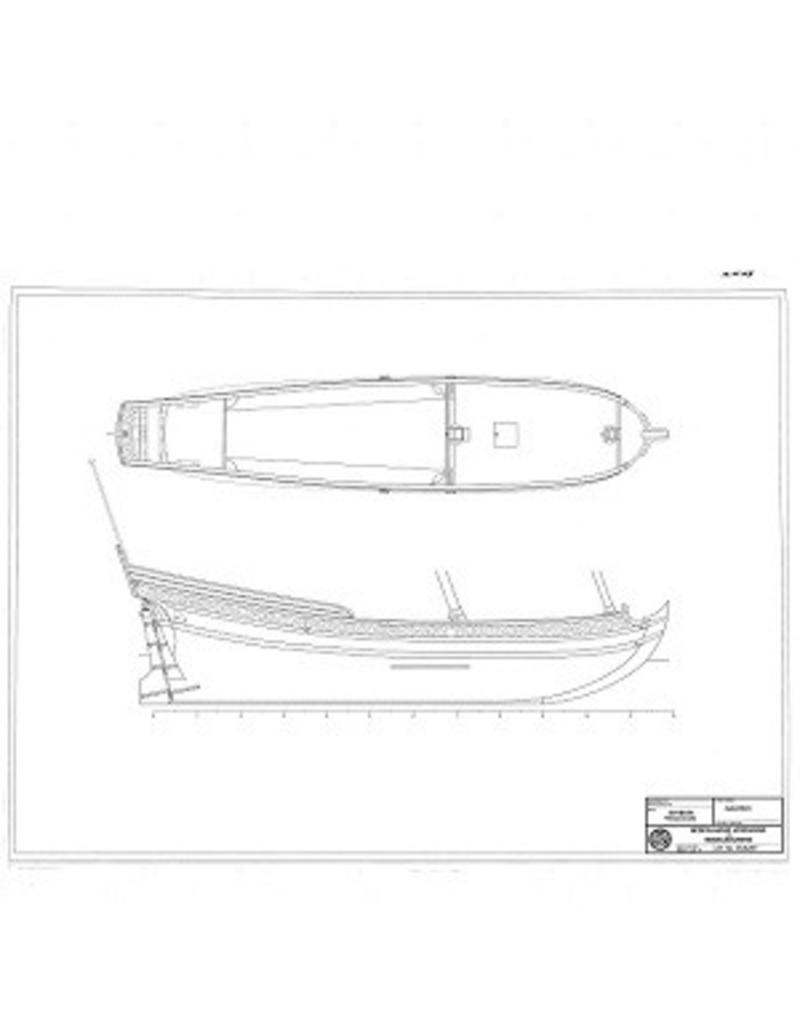 MBT Pleasure yacht according to Nicolaas Witsen (1671) - Construction Drawing Scale 1 : 25 (10.06.017)