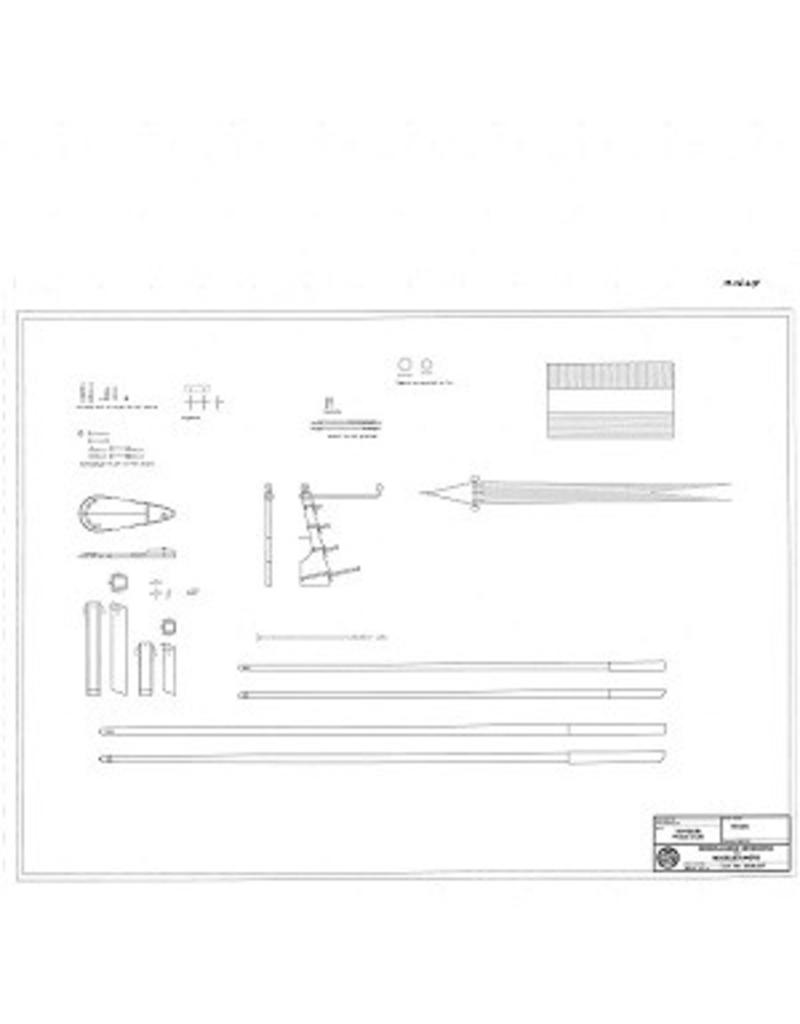 MBT Pleasure yacht according to Nicolaas Witsen (1671) - Construction Drawing Scale 1 : 25 (10.06.017)