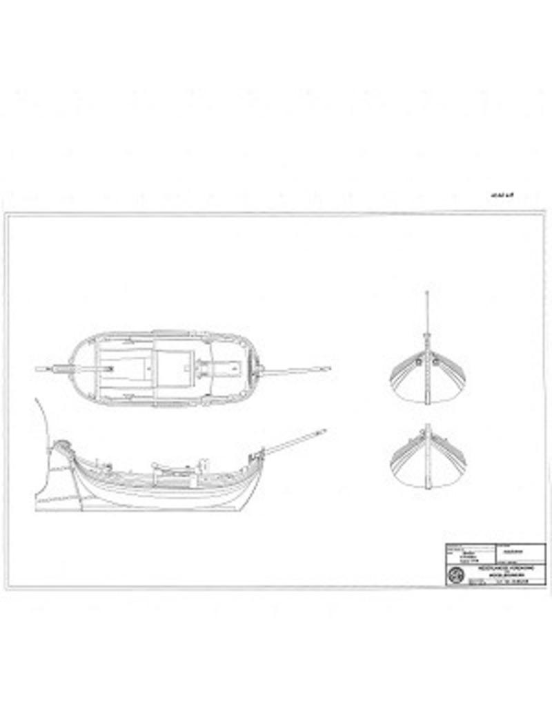 MBT Boeier "'t Fortuin" (1779) - Bouwtekening Schaal 1 : 33 (10.06.018)