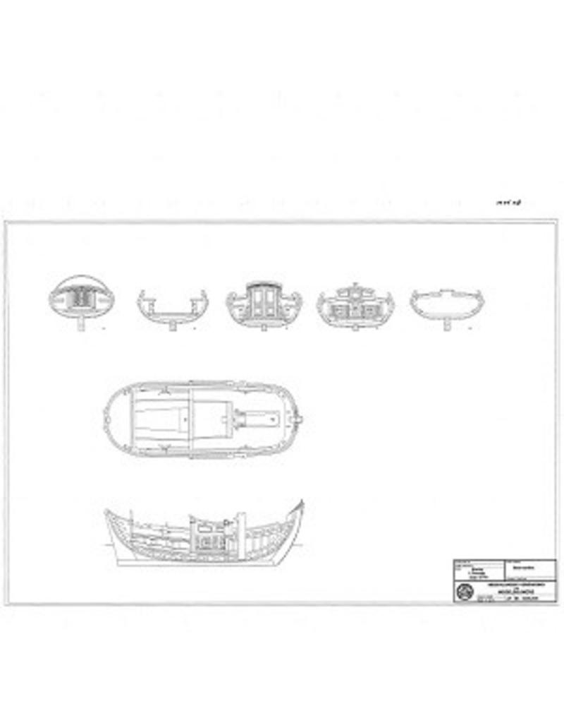 MBT Boeier "'t Fortuin" (1779) - Construction Drawing Scale 1 : 33 (10.06.018)