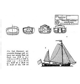 MBT Groninger tjalk "Ebenhaezer" (converted to yacht) - Construction Drawing Scale 1 : 53 (10.06.020)