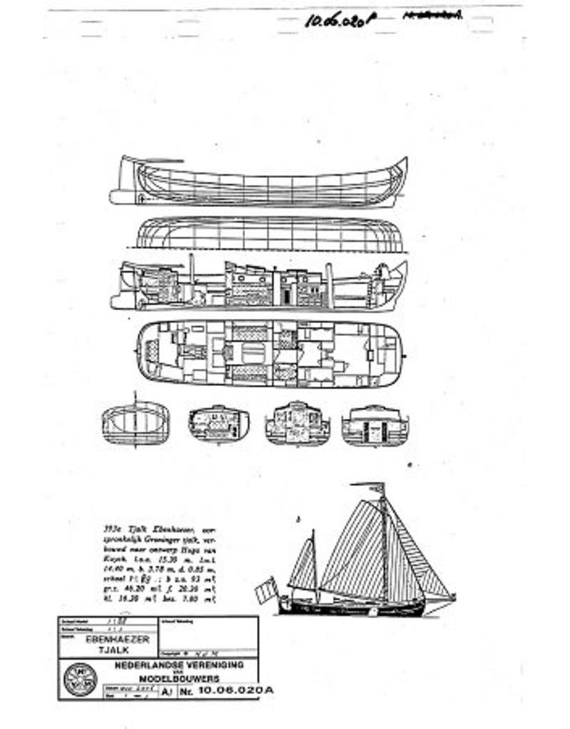 MBT 10.06.020A Groninger Tjalk "Ebenhaezer" (zu einer Yacht umgebaut)