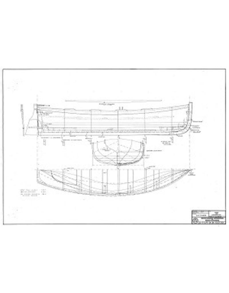 MBT Sloop for the Water Board (1851) - Construction Drawing Scale 1 : 11 (10.07.002)