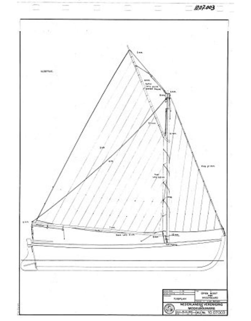 NVM 10.07.003 zeilsloep met middenzwaard