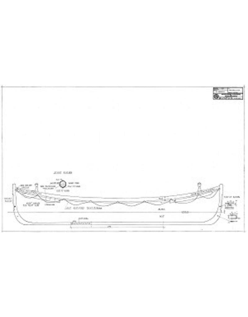 MBT NZHRM rowing lifeboat "No. 6" - Noordwijk Station - Construction Drawing Scale 1 : 10 (10.07.022)