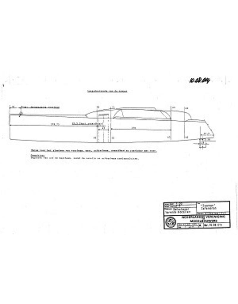 MBT "Zeeman" catamaran (1992) - Bouwtekening Schaal 1 : 20 (10.08.014)