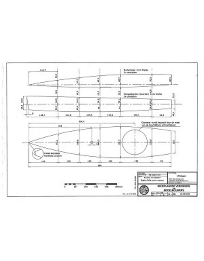 MBT Basic Dinghy; R/C sailboat for beginners - Construction Drawing Scale 1 : N/A (10.08.020)