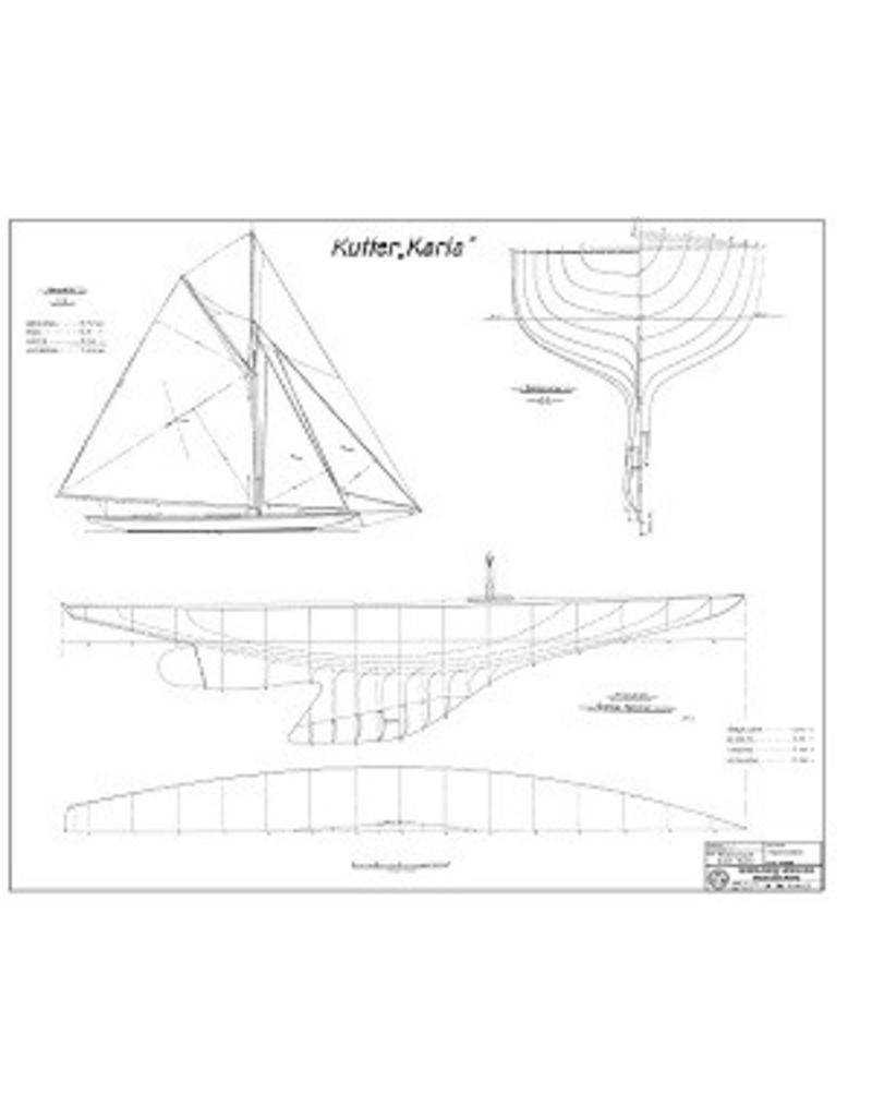 MBT Zeiljacht Karla - Bouwtekening Schaal 1 : 5 (10.08.025)