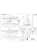 MBT Model clinker-built sailing yacht Seestern - Construction plan Scale 1:2 (10.08.027)