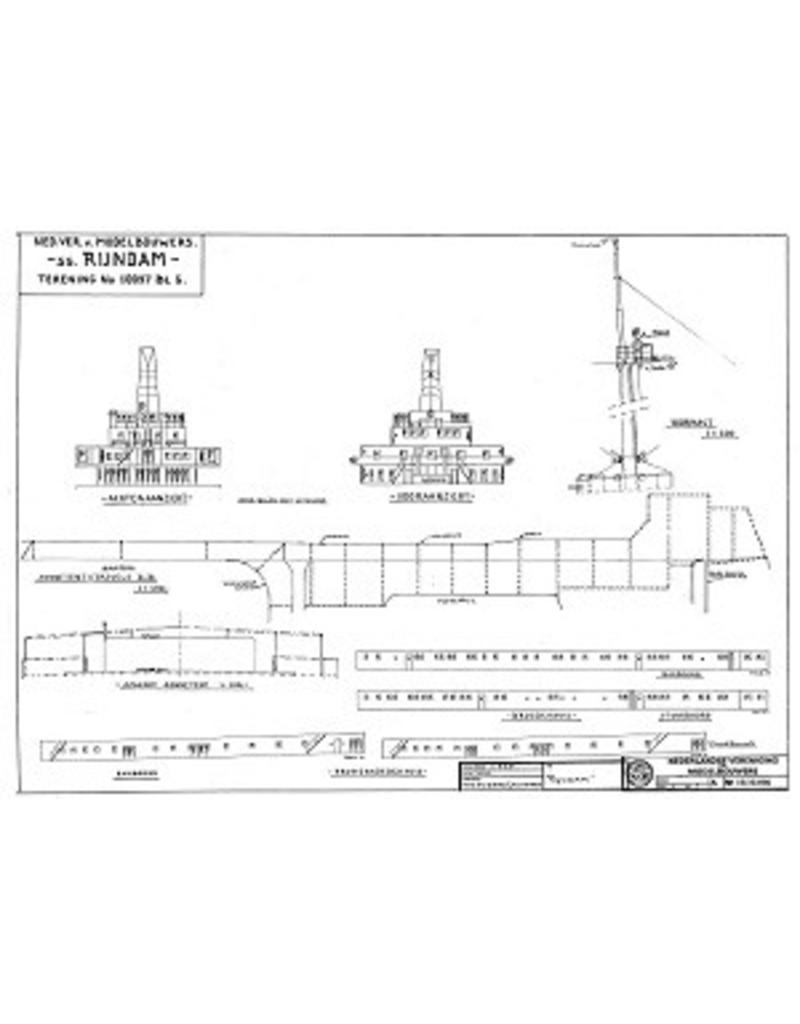 MBT 10.10.006 passagiersschip ss "Rijndam" (1951) - HAL