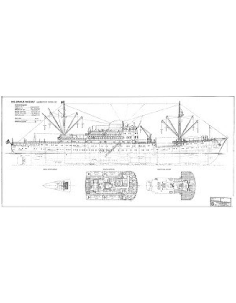MBT 10.10.011/A pass.schip ms "Oranje Nassau", "Prins der Nederlanden" (1957) KNSM