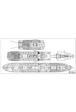MBT Passenger ship MS "Oranje Nassau", "Prins der Nederlanden" (1957) KNSM - Construction drawing Scale 1:100 (10.10.011/A)