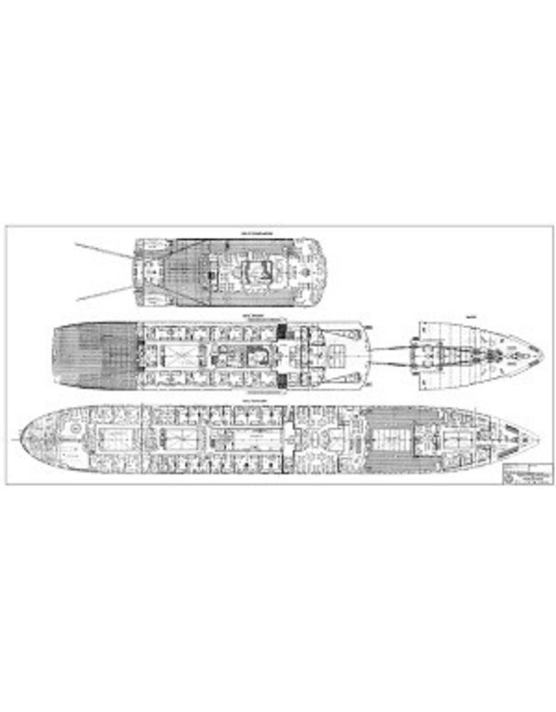 NVM 10.10.011/A pass.schip ms "Oranje Nassau", "Prins der Nederlanden" (1957) KNSM