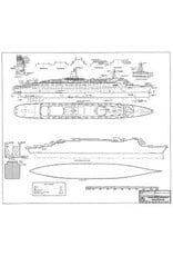 MBT Passenger ship SS "Queen Elizabeth 2" (1969) - Cunard - Construction plan Scale 1:550 (10.10.013)