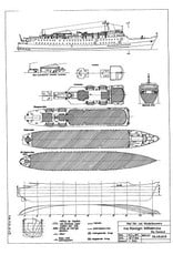 MBT Whale-finding vessel MS "Willem Barendsz II" (1955) - Mij. v.d. Walvisvaart - Construction drawing Scale 1 : 200 (10.10.016/A)