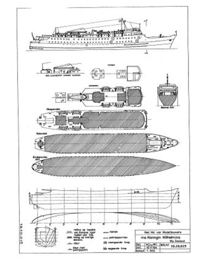 NVM 10.10.015 Fähre ms "Königin Wilhelmina" (1960) - Me. Zealand