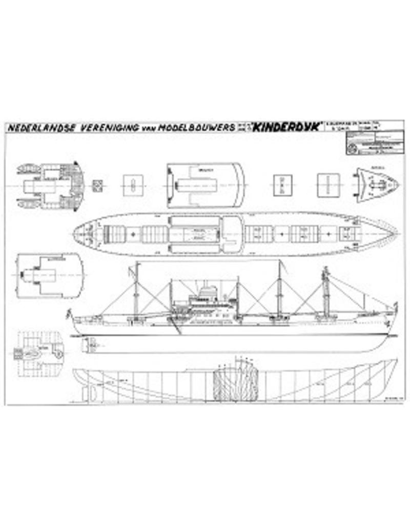 MBT 10.10.018 Frachtschiff ms "Kinderdijk" (1955) - HAL