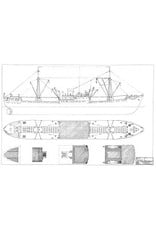 MBT Cargo ship ms "Stentor" (1943) - KNSM - Construction Drawing Scale 1 : 100 (10.10.025/A)
