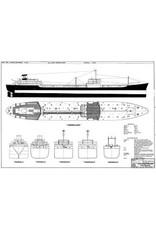 MBT Tanker SS "Esso Nederland" (1956) - Esso - Construction plan Scale 1:250 (10.10.046)