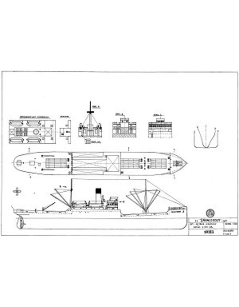 MBT Cargo ship ss "Zaanstroom" (1920) -HSM - Construction Drawing Scale 1 : 200 (10.10.055)