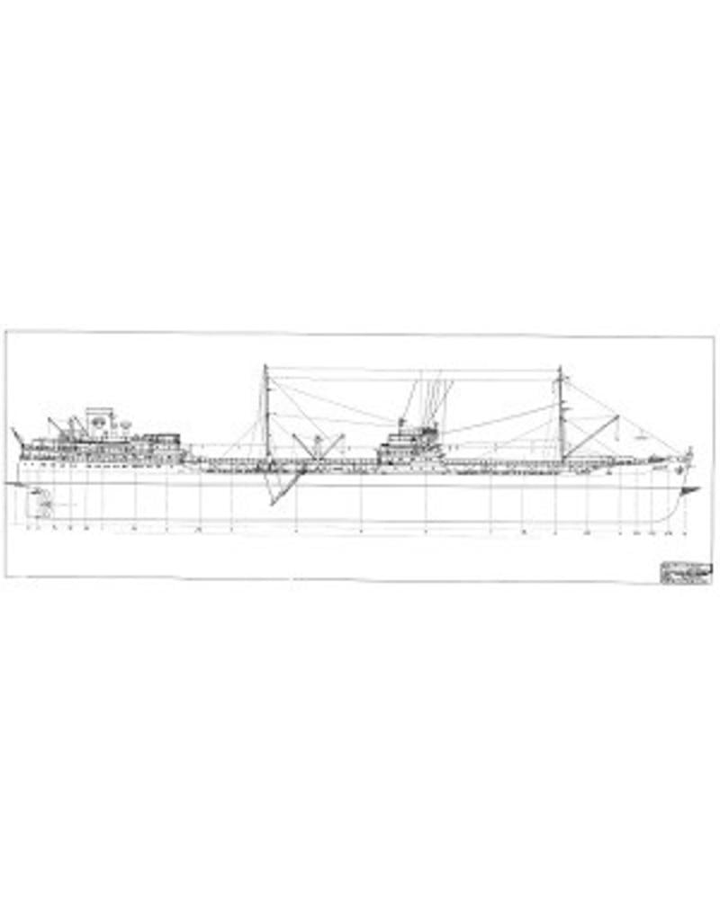 MBT Tanker ss "Kosicia" (1957) - Shell - Construction Drawing Scale 1 : 100 (10.10.060)