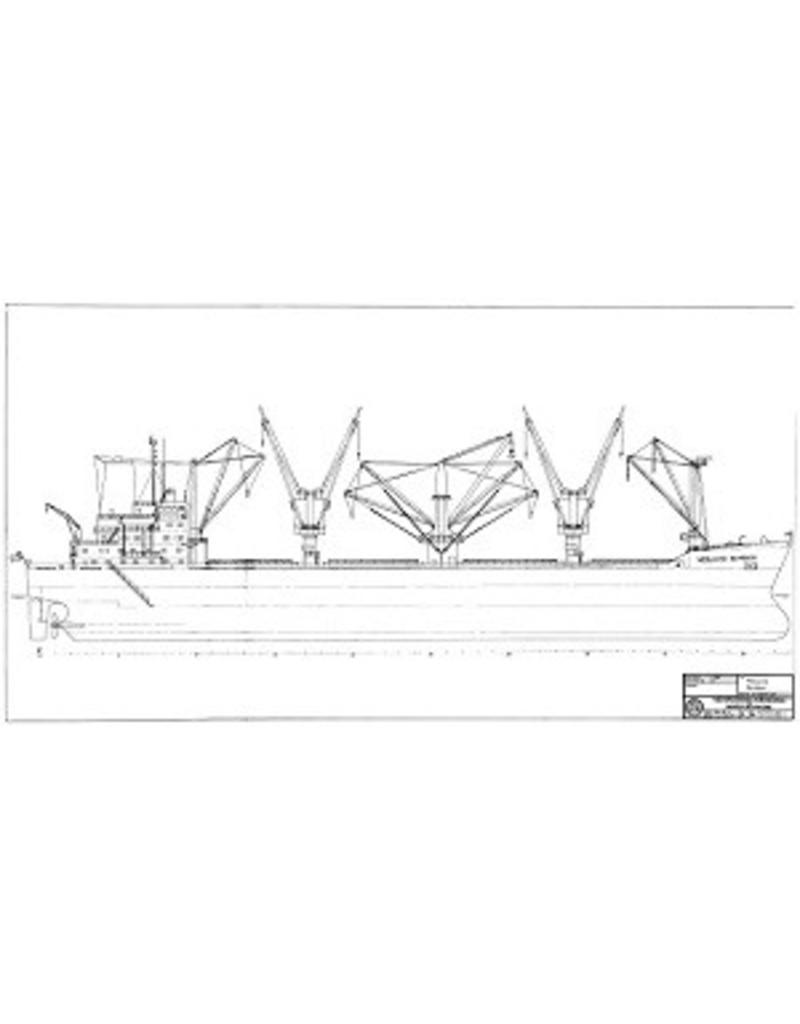 NVM 10.10.061 vrachtschip ms "NedLloyd Bahrain" (1977) - Nedlloyd; "N. Baltimore", "N. Bangkok"