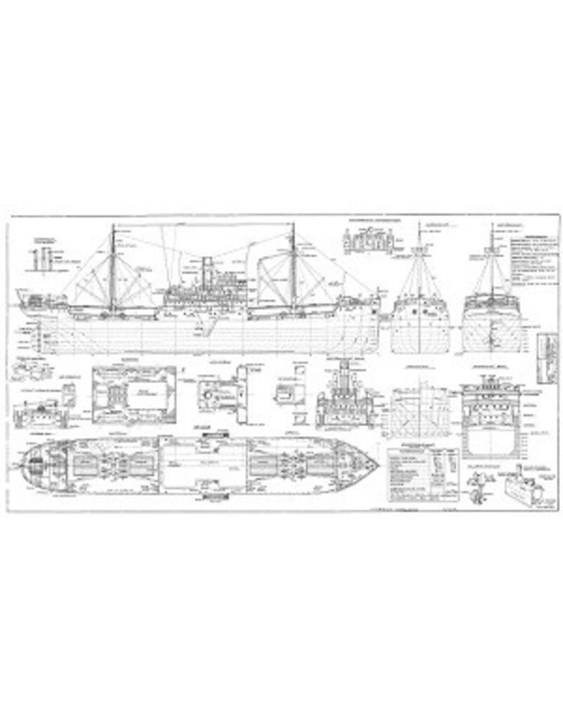 MBT Steam Cargo Ship - Construction Drawing Scale 1 : 100 (10.10.064)
