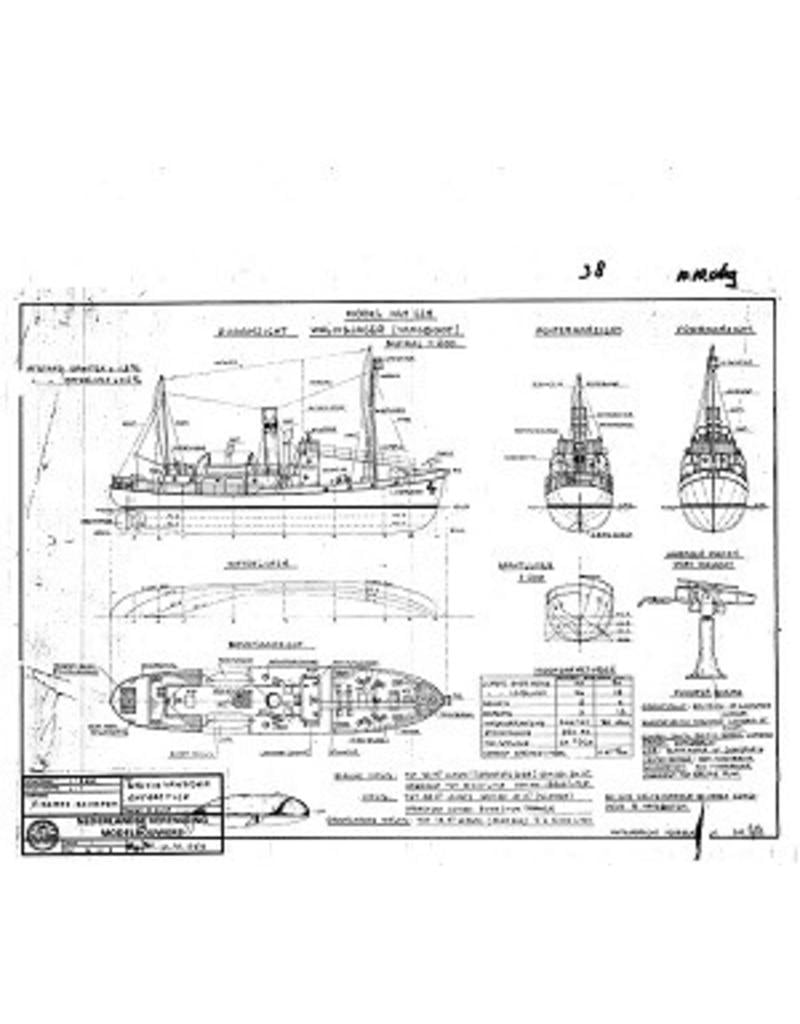 MBT Whaling ship SS "Antartica" with whaling boat - Construction plan Scale 1 : 200 (10.10.069)