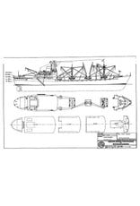 MBT Cargo ship ms "Mirrabooka" (1962) - Transatlantic - Construction Drawing Scale 1 : 500 (10.10.083)