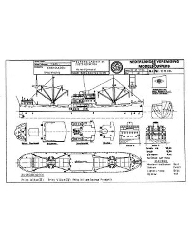 NVM 10.10.084 vrachtschip ms "Prins Casimir" (1955) - Oranjelijn; vÌÎ_ÌÎ_r verlenging
