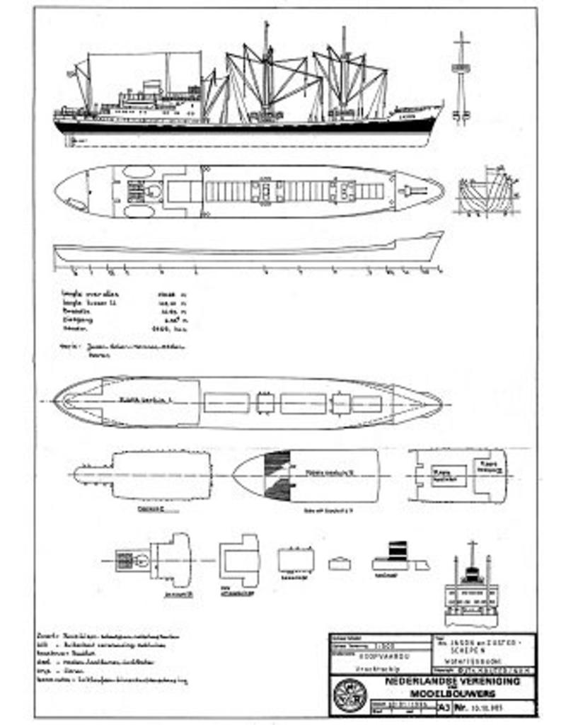 MBT 10.10.085 Frachtschiff ms "Jason" (1955) - KNSM; vor Verlängerung