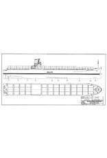 MBT Wheel steamer SS "Sirius" (1837) - St. George Steam Packet Co. - Construction plan, scale 1:50 (10.10.117)