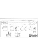 MBT Wheel steamer SS "Sirius" (1837) - St. George Steam Packet Co. - Construction plan, scale 1:50 (10.10.117)