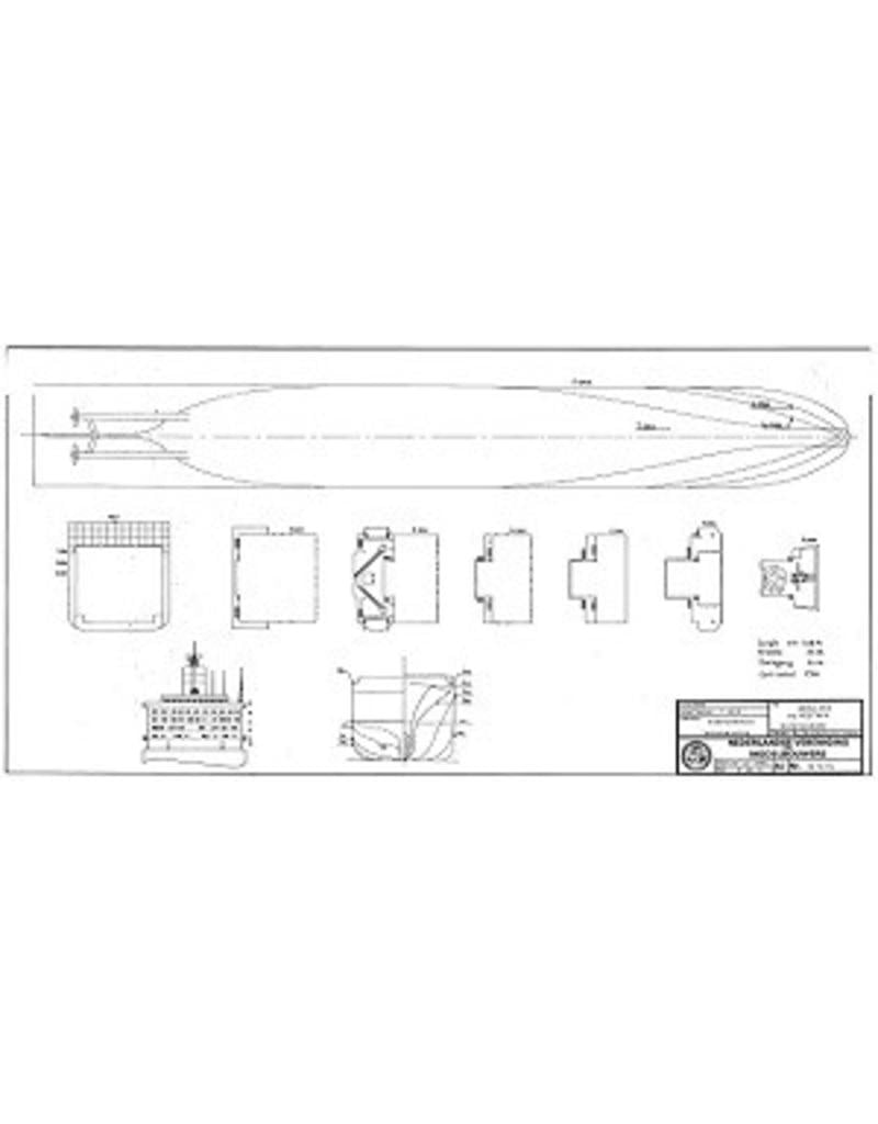 MBT Wheel steamer SS "Sirius" (1837) - St. George Steam Packet Co. - Construction plan, scale 1:50 (10.10.117)