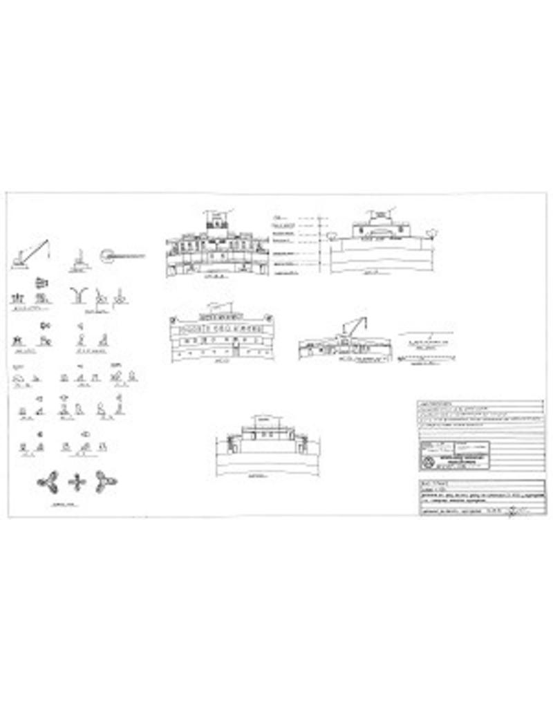 MBT Passenger Ship RMS ss "Titanic" (1909) - White Star Line - Construction Drawing Scale 1 : 150 (10.10.121)