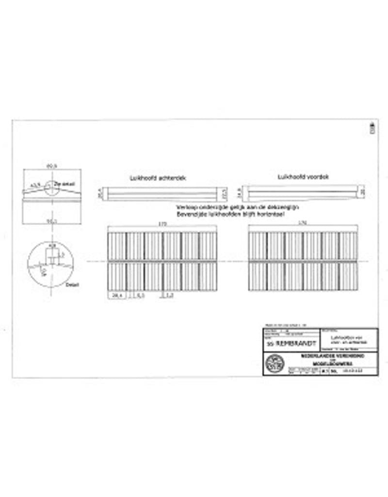 MBT ss "Rembrandt" - 1856 (KNSM) - Construction Drawing Scale 1 : 40 (10.10.122)